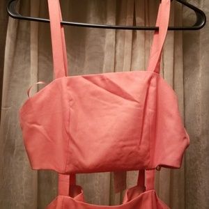 Peach dress